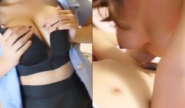 广东混血女神曼曼回归直播秀~直接和大屌干爹口对屌