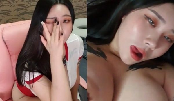 [韩国] 红白大对抗~黑长直主播的情慾实况!!大