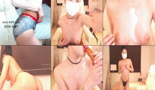 可爱韩妹直播主，虽然带口罩还是看的出来是个正妹，