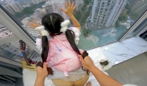 超幻D视觉爆操双马尾洛丽塔女友喵喵抓着双马尾疯狂