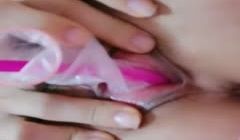 高颜值气质美少妇情趣装自慰性感白色网袜跳蛋震动逼