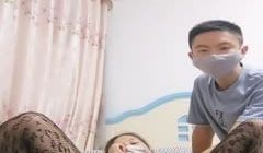 良家人妻深夜跟小哥激情啪啪给狼友看，穿上新买的情