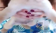 风骚韵味姐妹花一起用双头蛇自慰棒互插并排坐着插穴