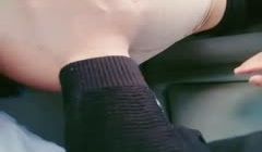 颜值不错骚气妹子野外车震第二部开裆肉丝口-交舔J