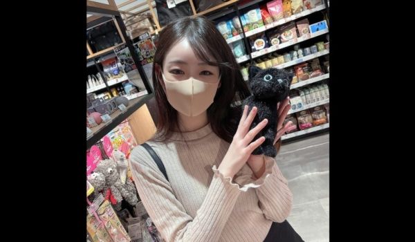 第一枪！一个在猫咖啡馆似乎容易被推挤的苗条JD 