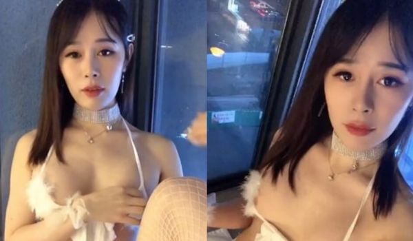国产TS系列肤白貌美的张思妮超美白色情趣内衣酒店