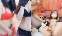 闺蜜两个共一根假大鸡巴