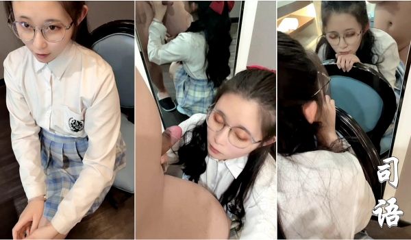 JK女神镜子前面后入内射。