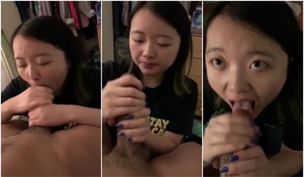 女留学生帮黑人巨屌热情服务的!