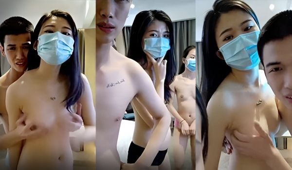 【极品车模】两个深圳模特酒店3P啪啪_两美女轮着