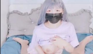 抖音萌妹子（白袜袜格罗丫）裸舞与粉丝乳交足交无套