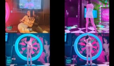 前凸后翘大长腿巨奶夜店小姐漂亮房公主包厢被王董点