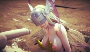 Angewomon深喉口交数码宝贝无尽模仿