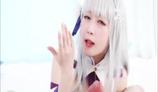 银发天使-艾米莉亚超清口交含射吞精