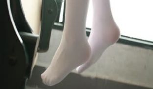 可爱女孩的JK粉色校服配白丝的.