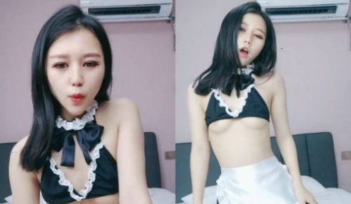 顶级小妞女仆装啪啪特写舔弄大屌口活很棒撩起内衣露