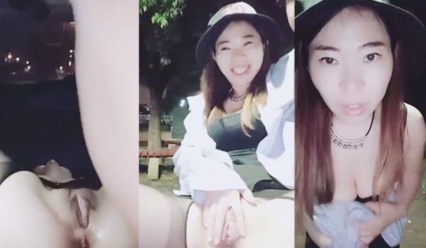 【胆子真大啊】晚上风骚的少妇为了满足狼友在户外露