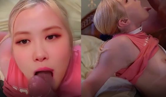 BP Rose朴彩英牛仔裤开个洞，跪舔女上，射嘴