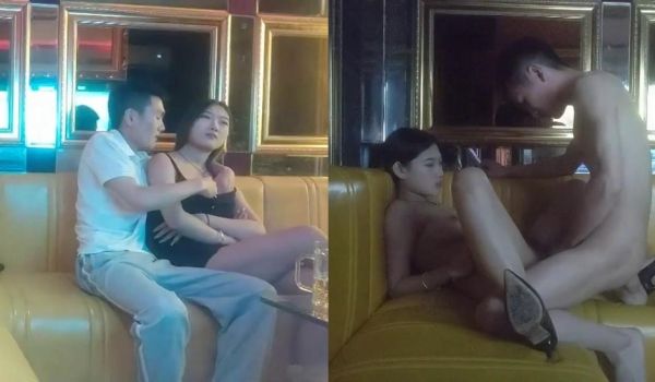 怨种探花在KTV搂着小姑娘手就伸进了奶罩里面