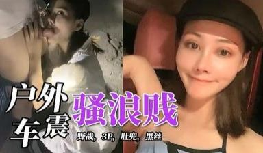 深夜，户外车震