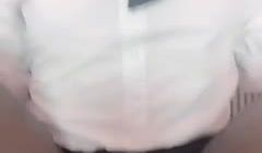 开裆丝袜真方便。