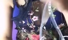 萌态尤物艾希透明情趣内衣丁字裤激情脱衣艳舞道具深