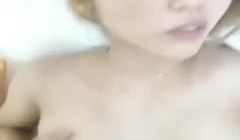 纹身小哥和高颜值黄发妹子双人啪啪 苗条身材毛毛较
