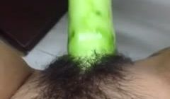 黄瓜给削成了鸡巴