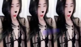 【网红主播美女艳舞】透明黑色情趣内衣跳舞几乎看光