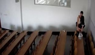 【网曝门】黑龙江科技大学S0404教室监控视频（