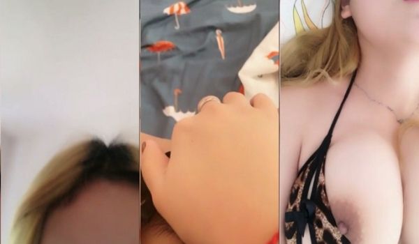 金发辣妹一脸欠插，拿跳蛋弄逼搞得淫水直流
