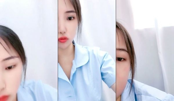 顶级爆乳小护士！9分颜值身材爆炸！撩起衣服，一对