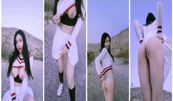 极品豪乳网红女神【谭晓彤】大尺度付费打赏户外遛狗