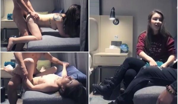 皮衣哥深夜约了位高颜值极品性感美女，慢慢脱光衣服