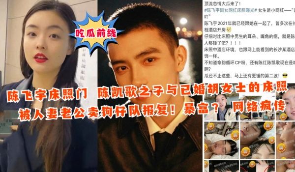 陈飞宇床照门陈凯歌之子与已婚胡女士的床照被人妻老