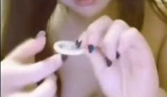 大眼睛网红脸女主播女仆黑丝直播道具自慰啪啪啪口爆