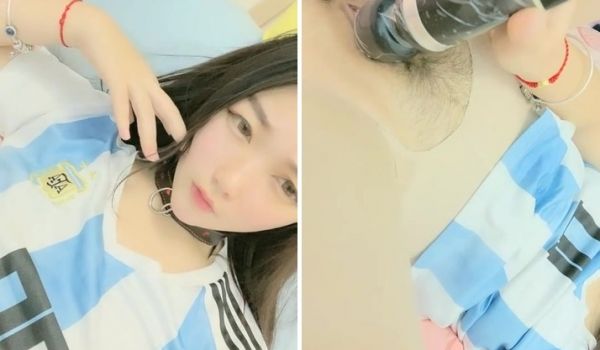 高颜值萌妹子近距离特写道具自慰 开裆肉丝按摩大力