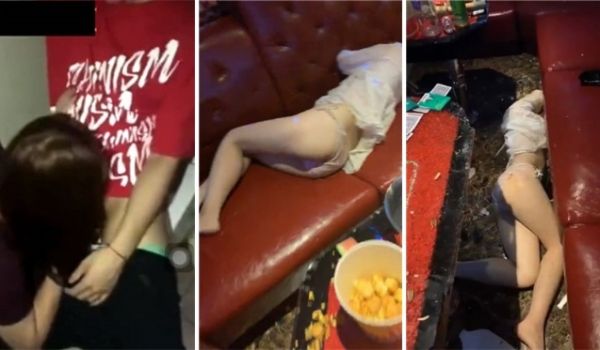 疑似微博热门女孩KTV被轮啪事件不雅视频流出全纪