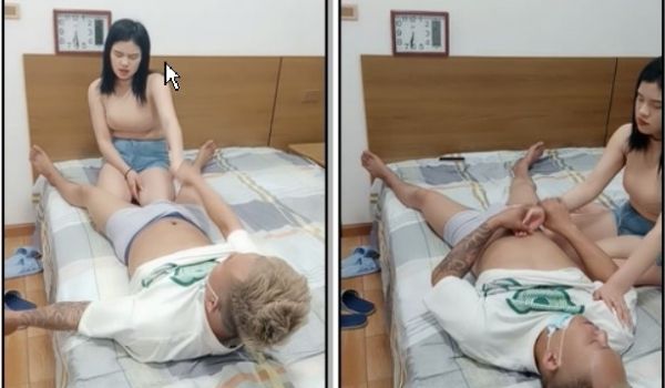 大奶骚货的上门服务，露脸伺候床上的小哥，啥活都会