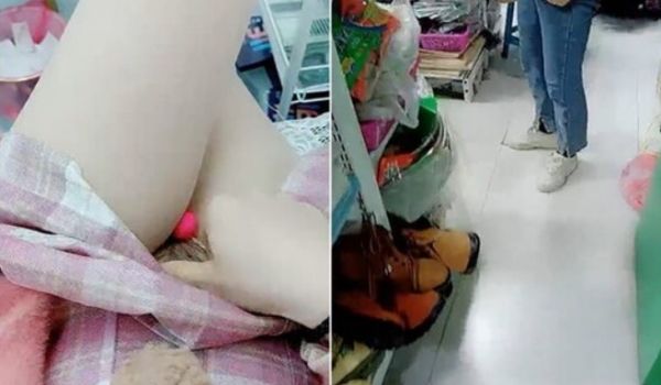 JK制服小姐姐户外大挑战,无内塞入跳蛋逛街露出,