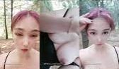 北京大一女学生丰满大奶妹和男友户外啪啪，小树林地