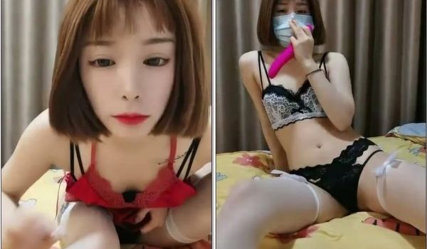 瑶瑶S686性感红唇短发妹子自慰炮友啪啪，震动棒