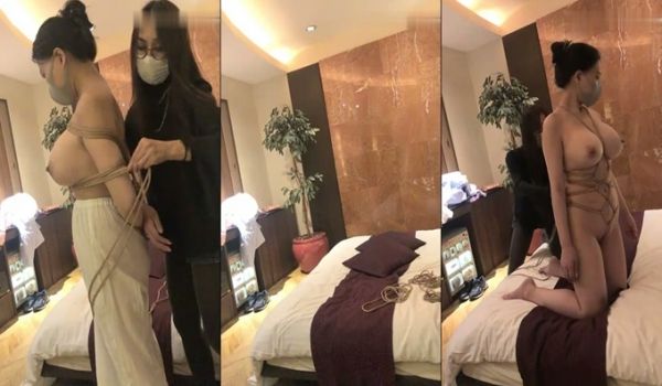 极品巨乳日本少妇直播绳子捆绑，脱掉露诱人大奶全身