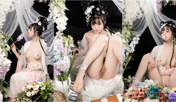 高端ACG业界女神爆机少女 喵小吉 古装汉服《花
