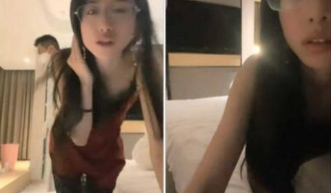 高挑眼镜御姐酒店约个单男手持镜头啪啪做爱拍摄，后