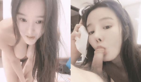 大奶眼镜小姐姐！外表文静乖巧！被炮友脱下内裤，翘