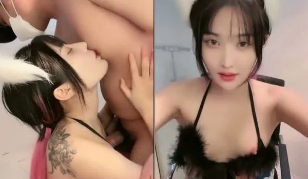 烈焰红唇漂亮小姐姐！翘起内衣单腿网袜！蹲着抓屌吸