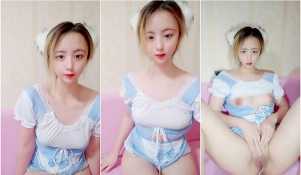 女仆装诱惑,清纯甜美妹子,壹脸人畜无害,私下玩跳