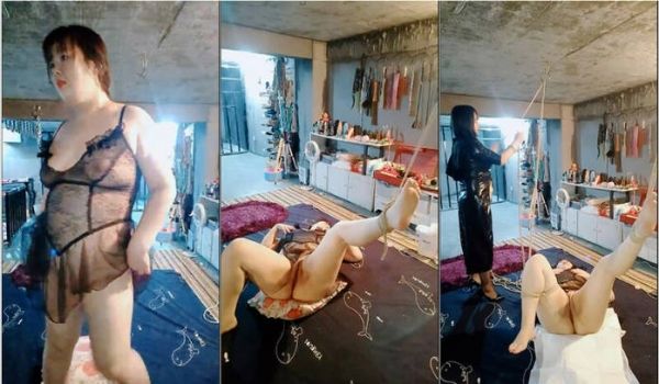 重口味肥女坦克、熟女大姐女同调教,房间各种器具都