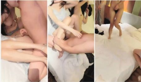 高颜闺蜜4P 操个逼真TM累 哥们射太快 两闺蜜